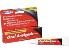 2 PACK OF IODENT ORAL ANALGESTIC GEL BENZOCAINE 20% MAXIMUM STRENGTH