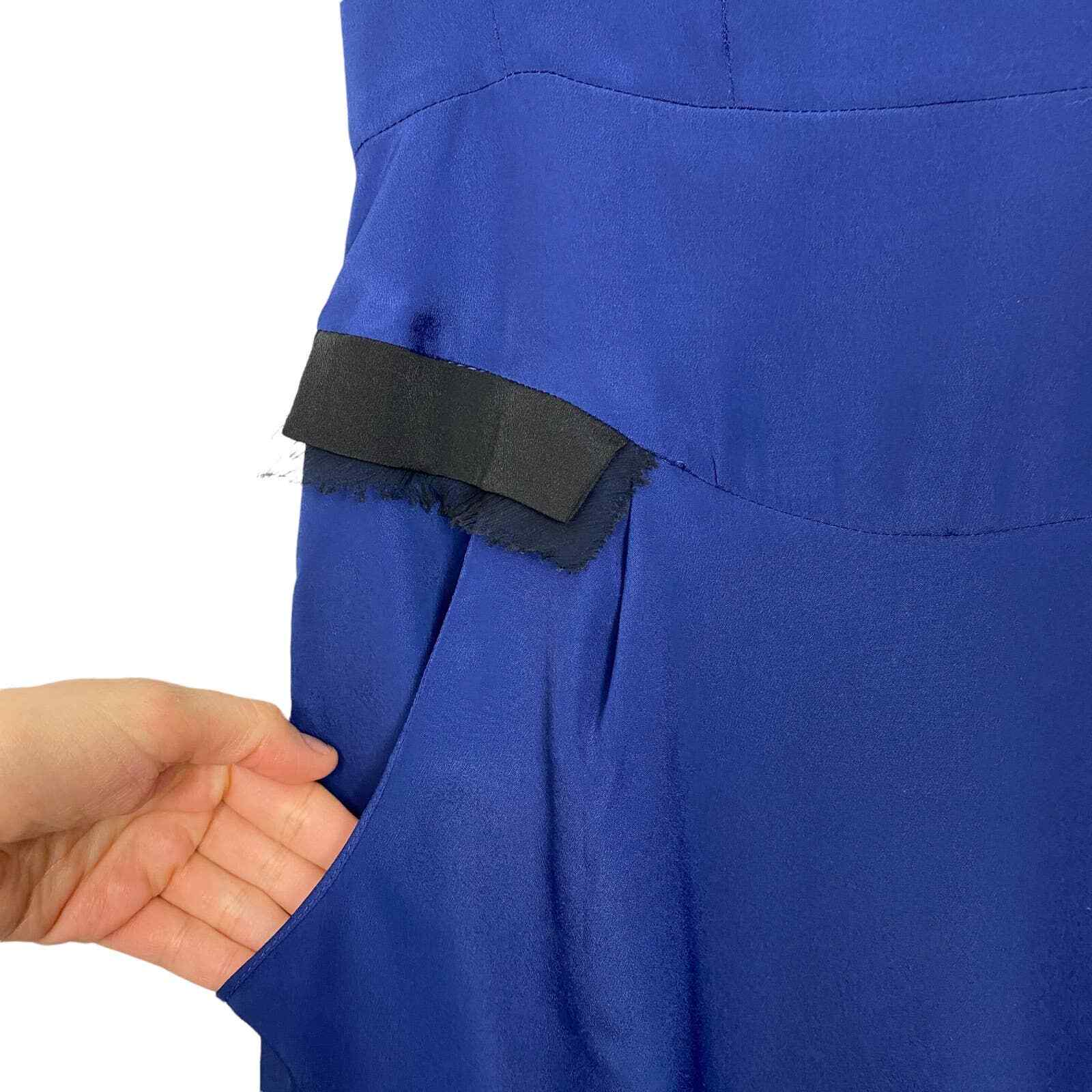 BCBGeneration Deep Blue and Black Sleeveless Shea… - image 3