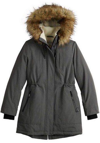 New Nine West Hooded Parka Coat 