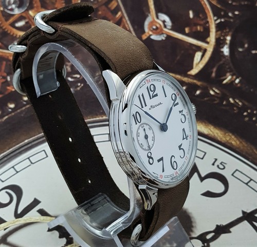 Vintage Watch USSR Marriage 3602 Soviet Mens Wristwatch mechanism MOLNIJA ChK-6 - Picture 11 of 12