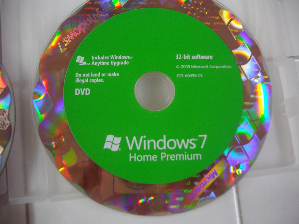 Microsoft Windows 7 Home Premium DVD completo 32 bit e 64 bit MS WIN - Immagine 3 di 4