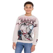 Spiderman Boys Crewneck Sweatshirt Size M 8