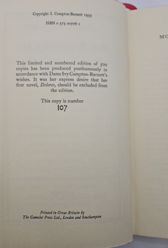 I. Compton Burnett Box Set! Five Volumes Including A House & Its Head + 4 More!! - Picture 15 of 19