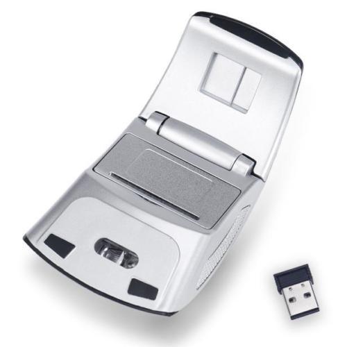 BLACK 3D Optical USB Wireless Arc Foldable Mouse Mice 2.4GHz 10m Range 1600 DPI - Picture 7 of 7
