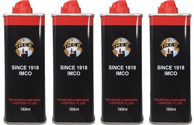 IMCO Benzin 4 x Das Original mit 133ml Feuerzeug Benzin auch für Zippo geeignet
