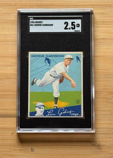 1934 GOUDEY #41 GEORGE EARNSHAW SGC 2.5 / CHICAGO WHITE SOX