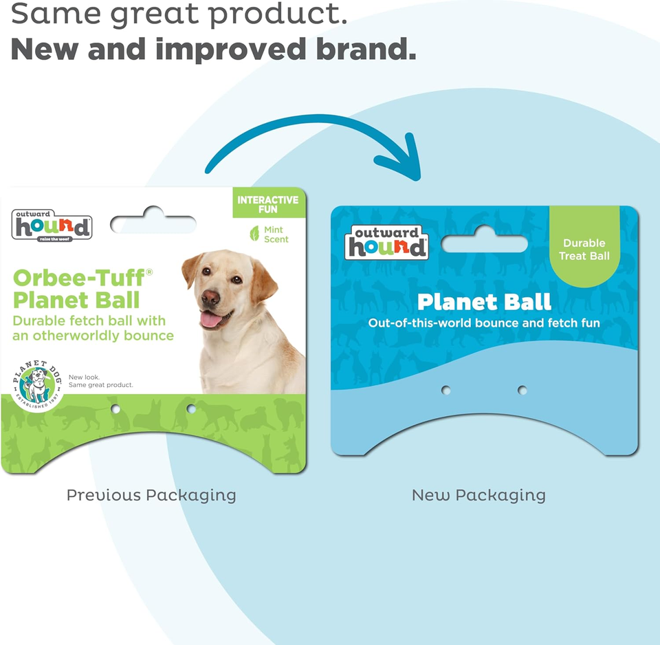 Planet Dog Orbee-Tuff Planet Ball Blue/Green Treat-Dispensing Dog Toy ...
