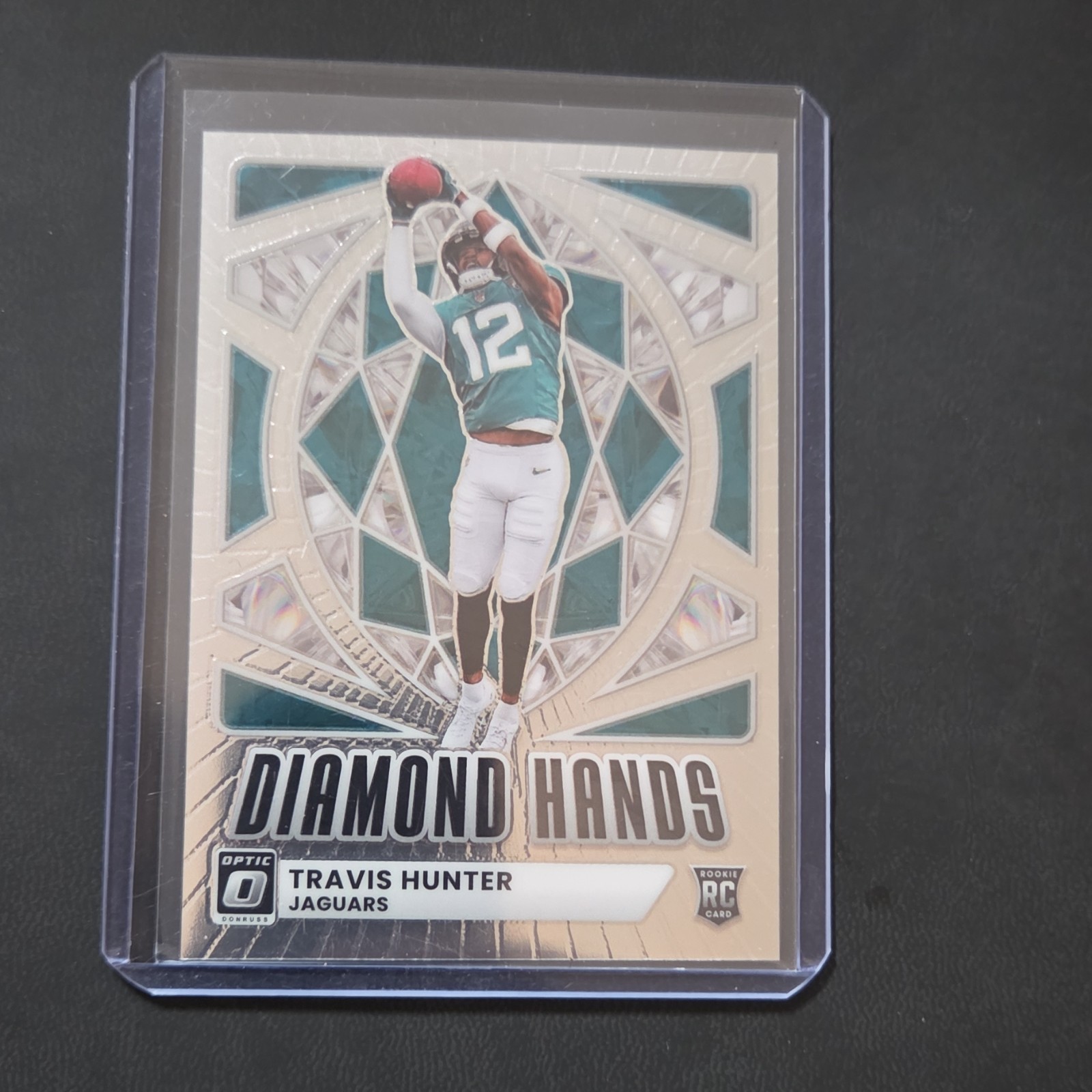 Panini 2025 Donruss Optic Diamond Hands Rookie Travis Hunter #1 Jaguars