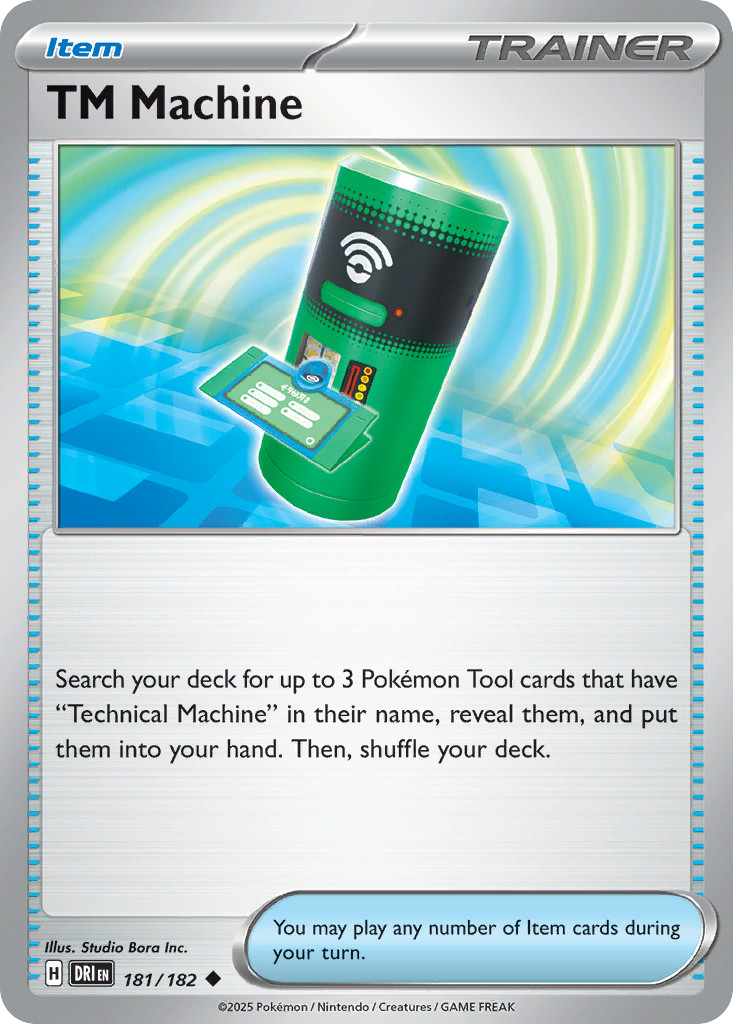 TM MACHINE 181/182 NM POKEMON INC. UC NH0026-23