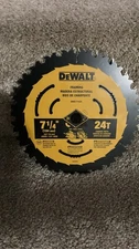 Dewalt 7-1/4” 24 Tooth Tungsten Carbide Circular Saw Blade