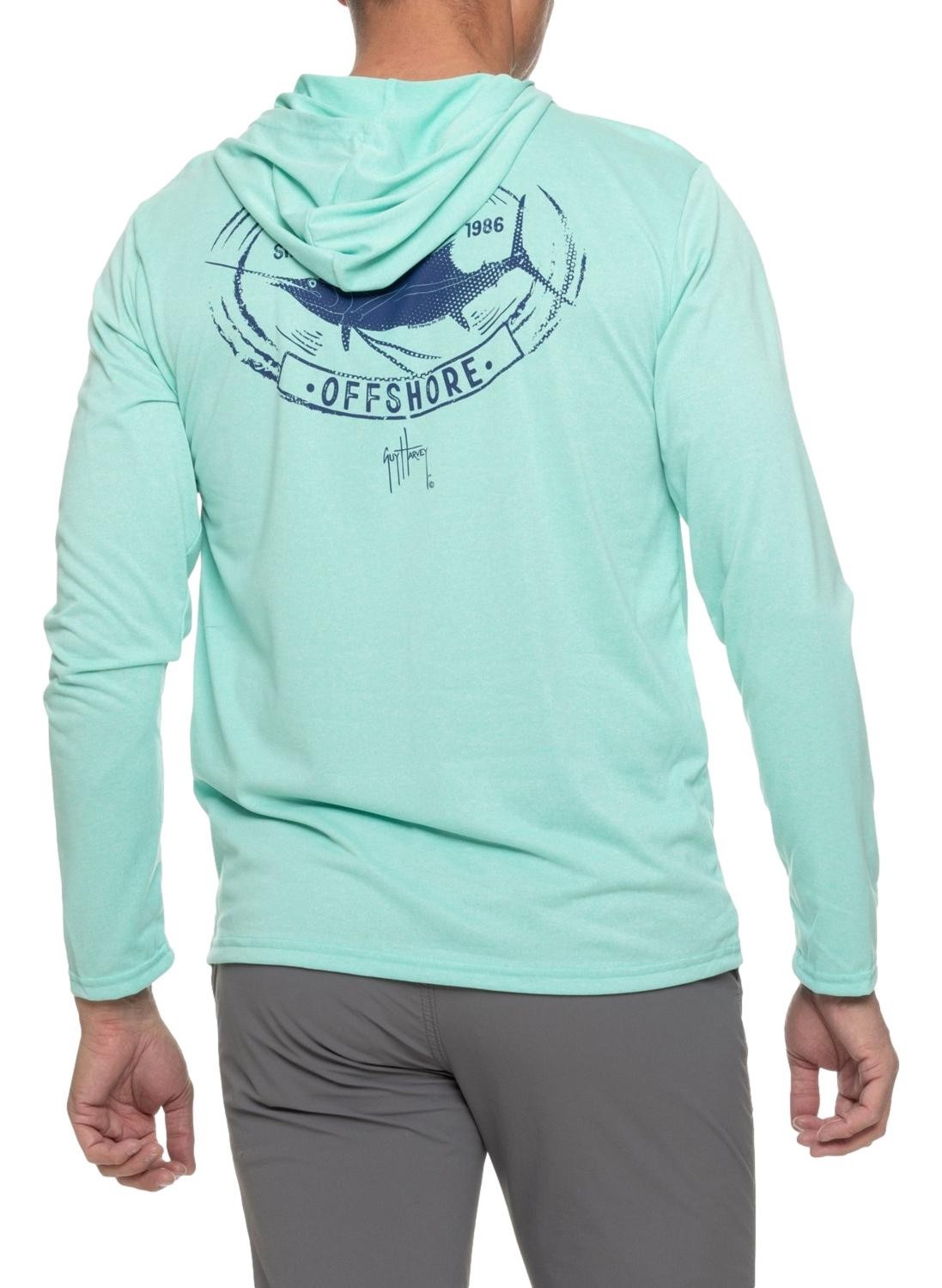 Guy Harvey Men's Performance Fishing Sun Hoodie
