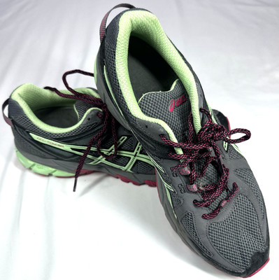 ASICS Gel-Sonoma Gray Pink Green Womens US Size11 Running Sneaker Shoes T4F8N