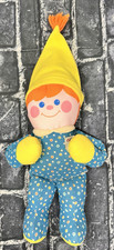 NWOT Vintage 1984 Fisher Price Crib Friends Rattle Squeak Boy Doll Blue
