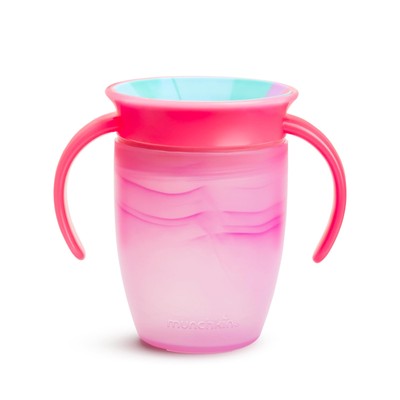 Munchkin  Miracle  360 Trainer Sippy Cup with Handles, Spill Proof, 7 Ounce, Tro