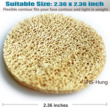 18 Pack Natural Loofah Sponge Exfoliating Face Pads - Facial Body Scrubbers P...