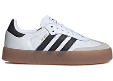Size 6.5 - adidas Sambae Cloud White Metallic Gold Women's JI1349