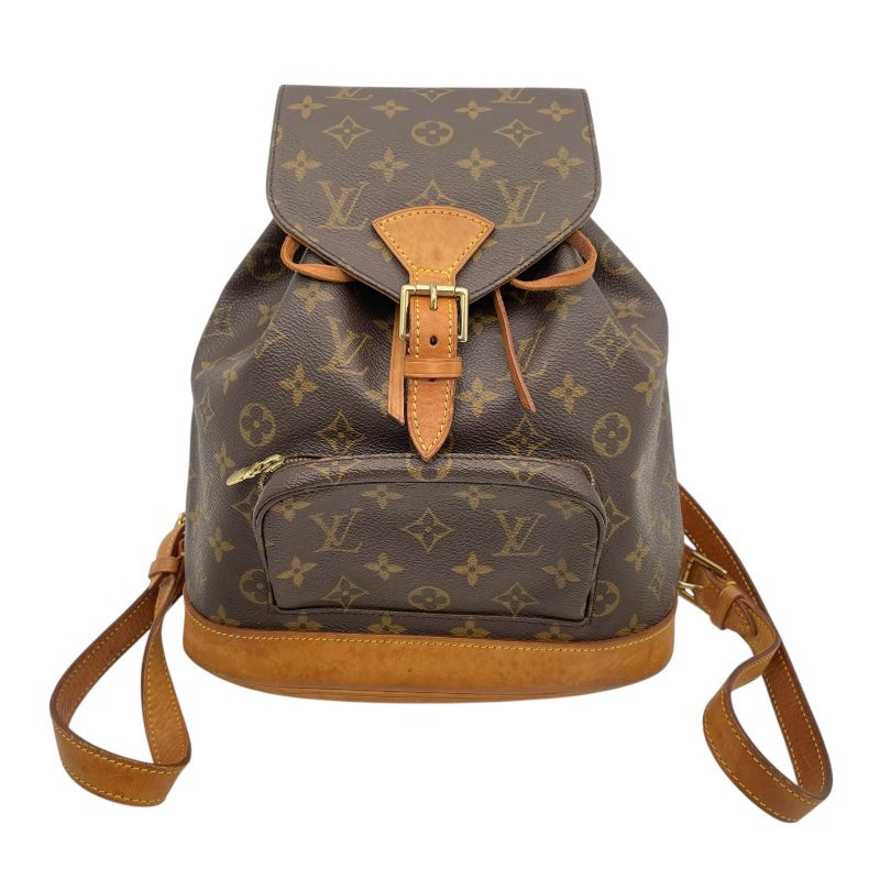 Louis Vuitton Montsouris MM Brown Monogram Canvas Backpack M51136
