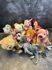Ty Beanie Babies Zodiac Bundle Horse Ox Pig Rooster Soft Toy Cuddly Dog etc USED