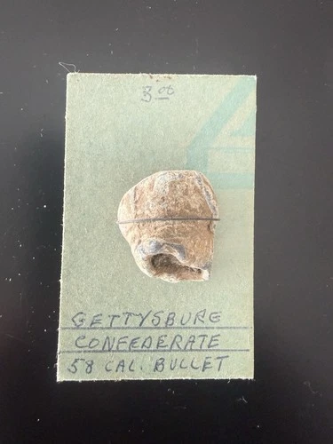 Battle Of Gettysburg Confederate 58 Caliber Bullet