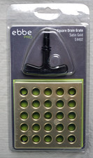Ebbe America E4402 PRO 3 3/4  Square Drain Cover - Satin Gold - New