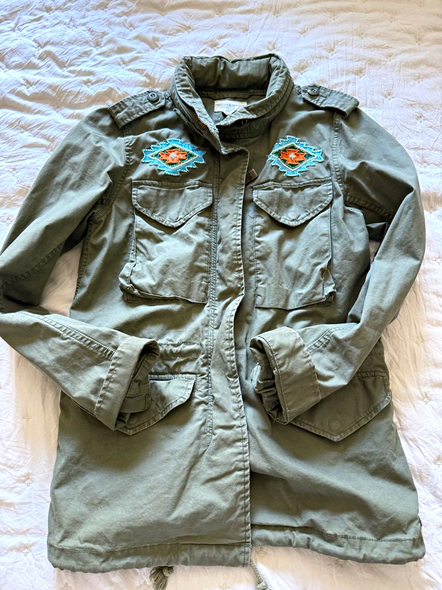Denim & Supply Ralph Lauren Military Jacket Solid Coats, Jackets