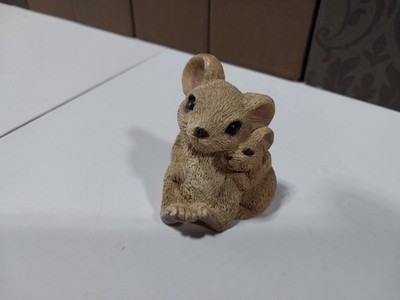 Stone Critters Littles Mama Mouse and Baby  Figurine