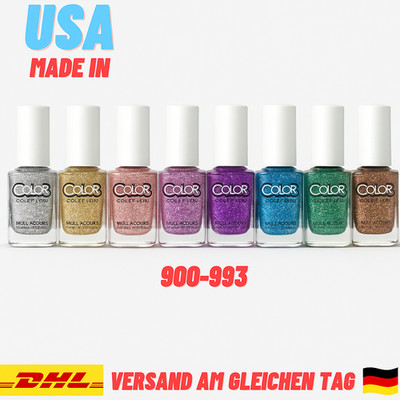 Nagellack Glitzern Schimmern Gold Silber Nails Polish 15ml Studio Made USA
