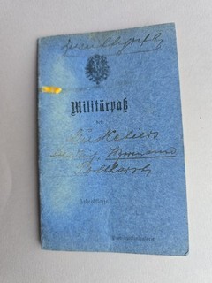 Militärpaß 1.WK Füsilier Regiment General Feldmarschall Graf Blumenthal