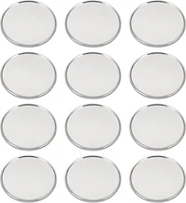PATIKIL Golf Ball Marker 1 Inch, 12 Pack Metal Blank 1 Silver 