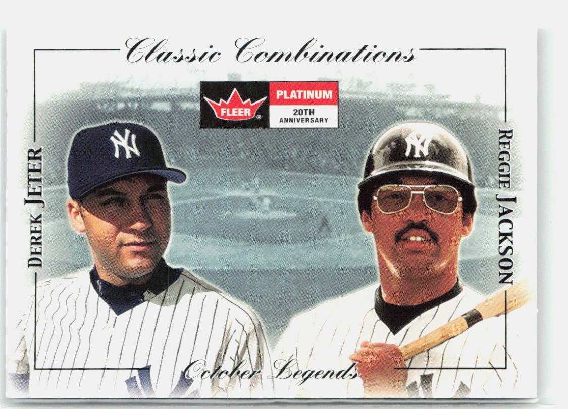 2001 Fleer Platinum #39 CC Derek Jeter / Reggie Jackson Classic Combinati #/2000