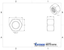 Solid Brass Hex Nuts Full Size Bright Finished All Sizes And Quantities