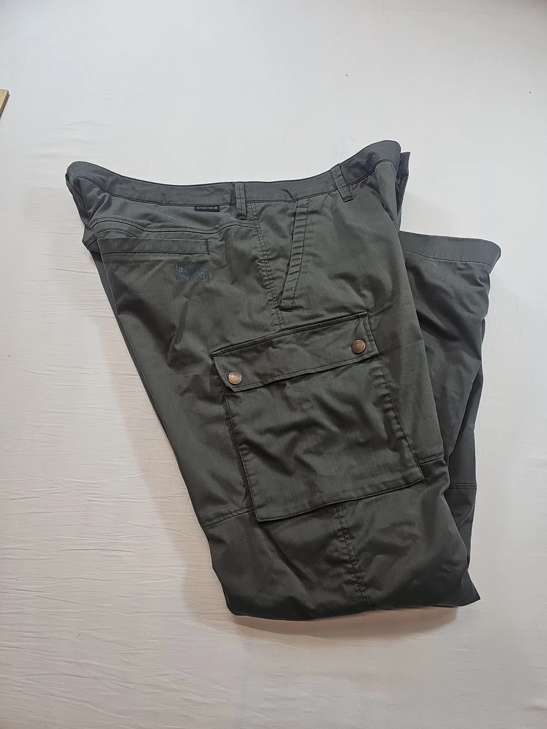 Jack Wolfskin Function 65 Hiking Pants US "Size XL" 40 x 34 Green Cargo Pockets