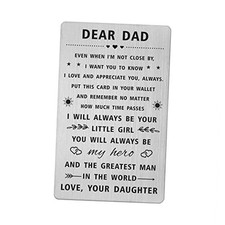 Dad Christmas Gifts from Daughter, Happy Birthday Wallet Dad from Daughter