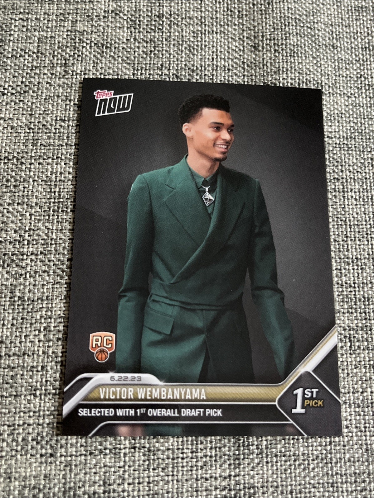 2023 Topps Now Draft Basketball #D-1 Victor Wembanyama Rookie Card RC