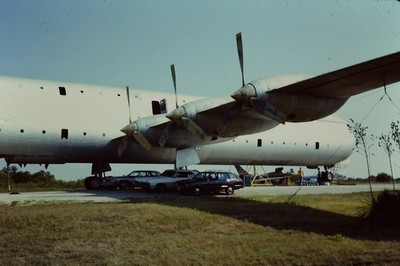 Flugzeugdia - Steuerbordansicht von Convair XC-99 Prototyp - 35mm Dia