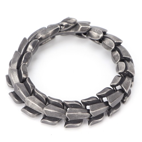 Pulsera Cadena Acero Titanio Metal Moda Elegante Punk Pulsera Joyería Fo ADS - Imagen 20 de 23
