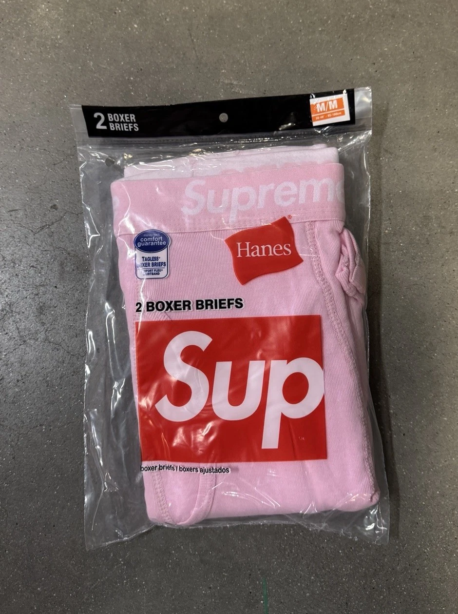 Boxer slip rose suprême Hanes taille M
