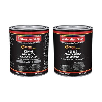- Gray Epoxy Primer/Sealer 2.1 VOC (1/2 Gallon Kit) Anti-Corrosive DTM High-P...