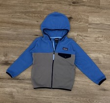 Patagonia Blue And Gray Fleece Zip Up Youth Boys Size 4T   