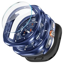 3 in 1 Metal Case for Samsung Galaxy Watch Ultra/Ultra 2 Screen Protector 47m...