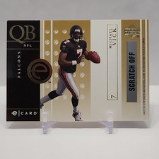 2001 Upper Deck eCard Michael Vick Rookie #E-MV Scratch Off Falcons READ DESC