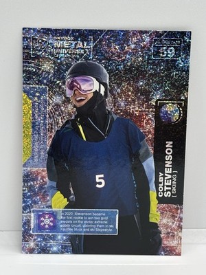 2021 Metal Universe Silver Dots /299 #59 Colby Stevenson - Skiing