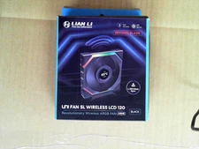 Lian Li UNI Fan SL-LCD Wireless 120 (Reverse Blade) ARGB Fan, 1.6" LCD Display,