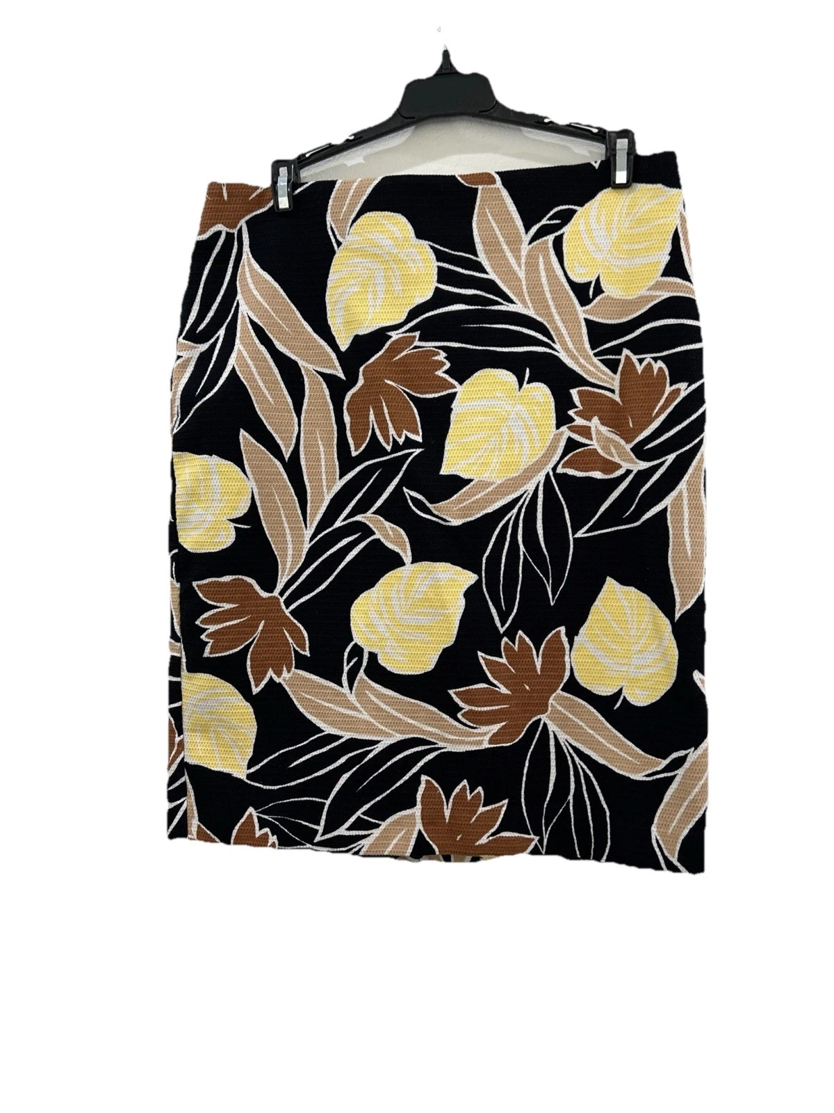 Ann Taylor Factory Womens 8 Tropical Skirt Back Zipper Slit