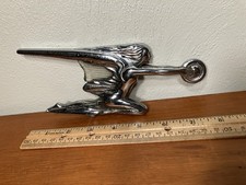 1938-42 Packard Hood Ornament Chrome With Glass Insert Rare
