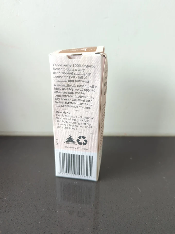 Lanocreme Organic Rosehip Oil 100% Pure Made In New Zealand 1 Fl Oz NIB - Image 3 of 4