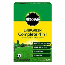 Image of Miracle Gro Evergreen Complete 4 in 1, 80m2 2.8kg Lawn Feed Weed Moss Killer