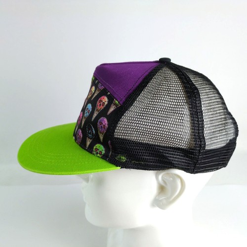 Baseballmütze Kappe Brimmz Totenkopf Eistüte Trucker Netz Druckknopflasche Skater - Bild 5 von 7