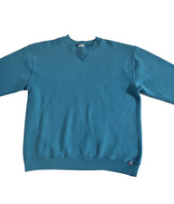 Russell Athletic Men / Women Vintage USA Made Turquoise Teal Sweatshirt, Size L