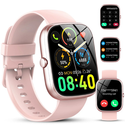 1.91'' HD Smart Watch Android iPhone Call Fitness Tracker IP68 Waterproof